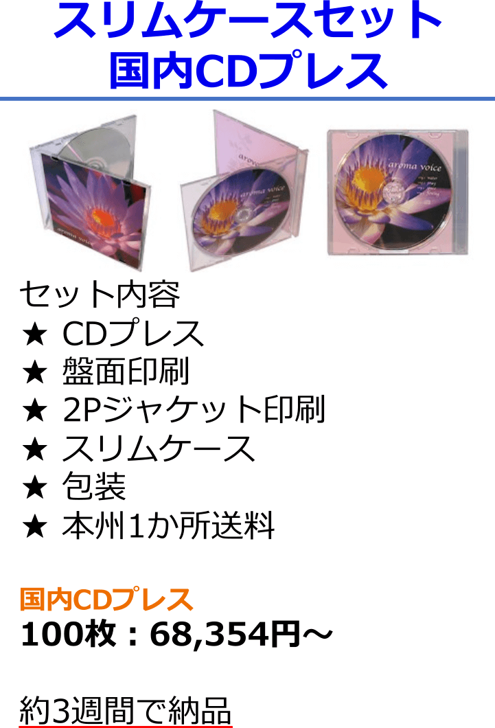 スリムケースセット国内CDプレス画像
